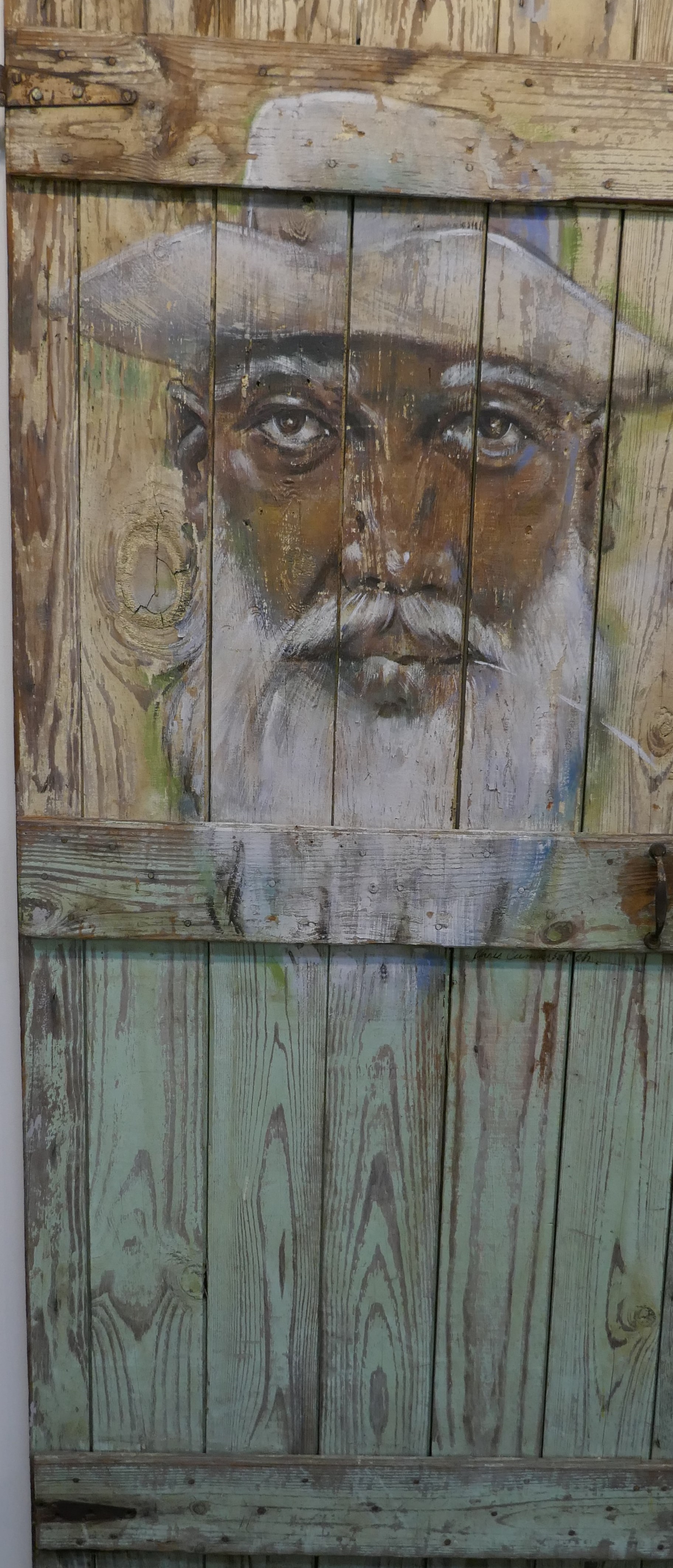 Chris Cumberbatch Wisdom acrylic on wood